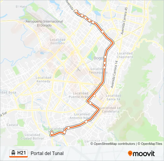 H21 Cable Car Line Map