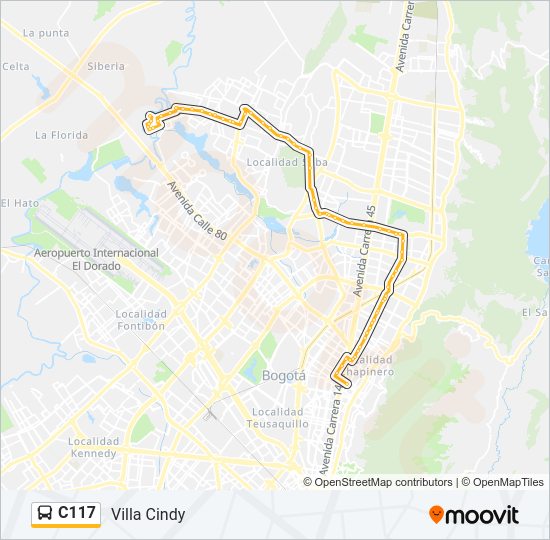 C117 SITP Line Map