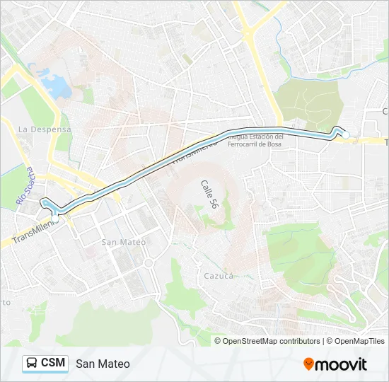 CSM Bus Line Map