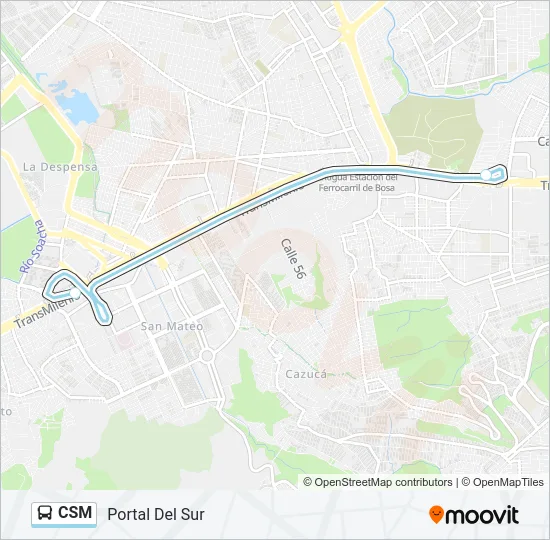 CSM Bus Line Map