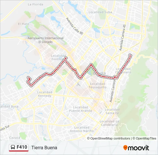 F410 Bus Line Map