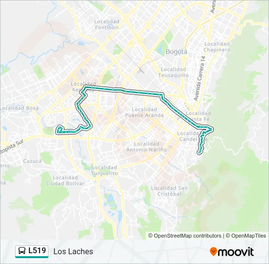 L519 Bus Line Map