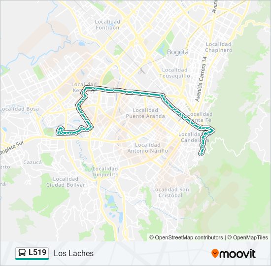 L519 SITP Line Map