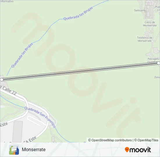 FUNICULAR MONSERRATE Funicular Line Map