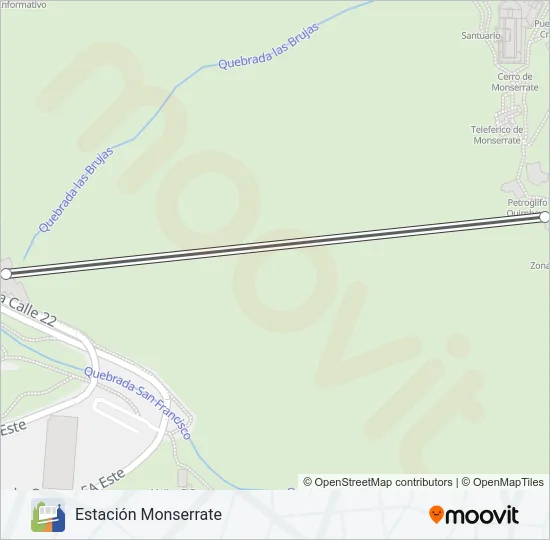 FUNICULAR MONSERRATE Funicular Line Map