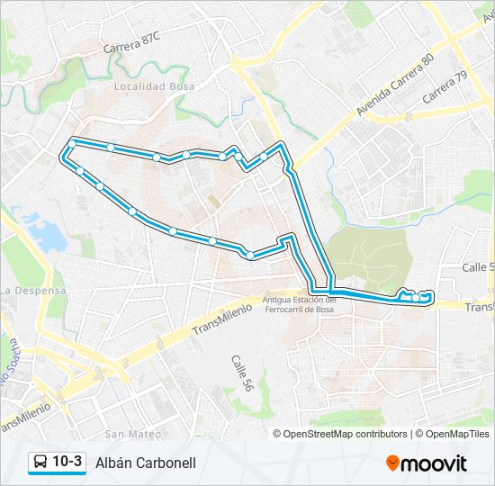 10-3 SITP Line Map