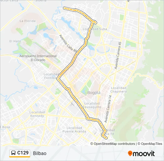 C129 Bus Line Map