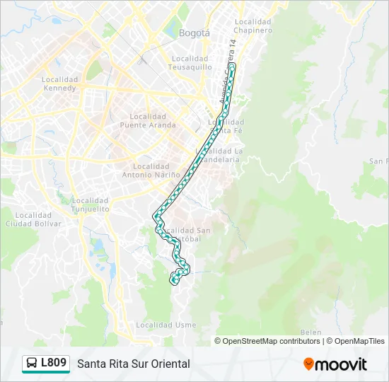 L809 Bus Line Map