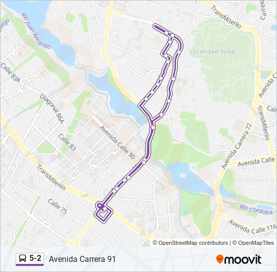 5-2 SITP Line Map