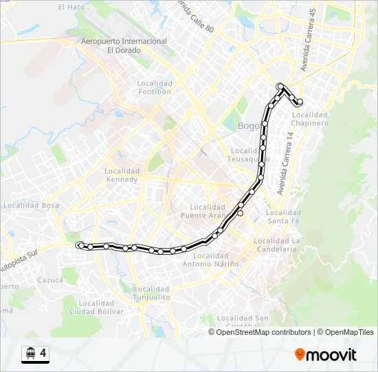 4 Cable Car Line Map
