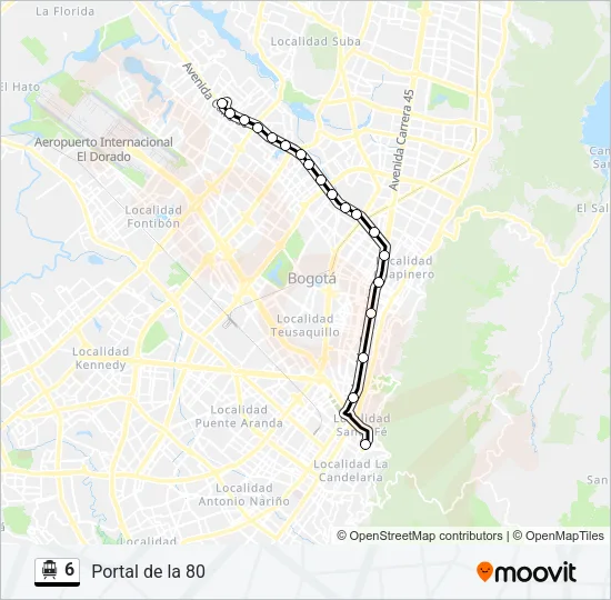6 Cable Car Line Map