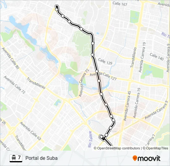 7 Cable Car Line Map