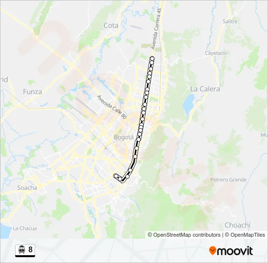 8 Cable Car Line Map