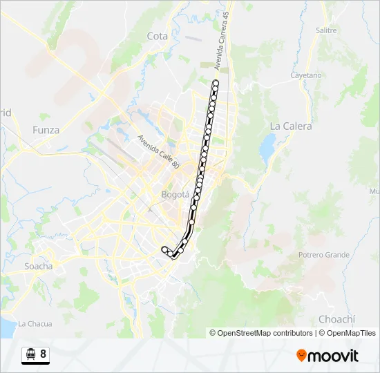 8 Cable Car Line Map