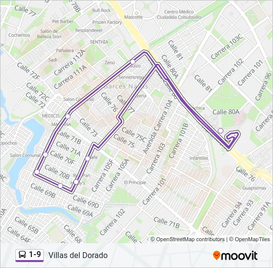 1-9  Line Map