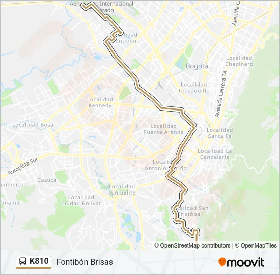 K810 Bus Line Map