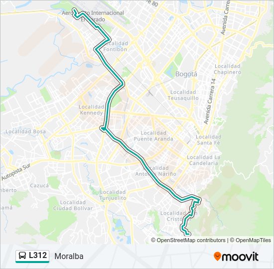 L312 SITP Line Map