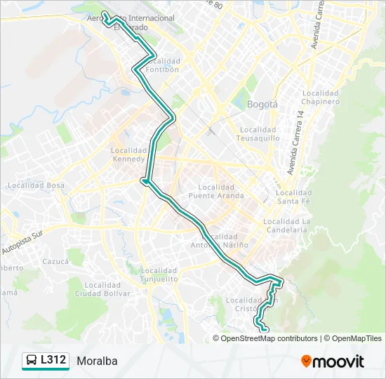 L312 Bus Line Map