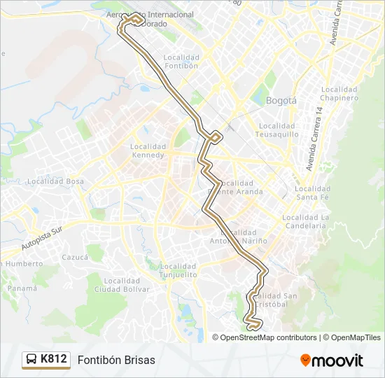K812 Bus Line Map