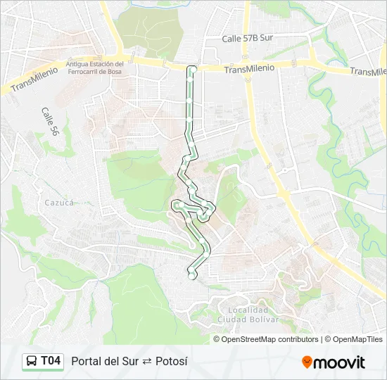T04 Bus Line Map