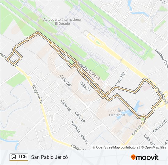 TC6 SITP Line Map