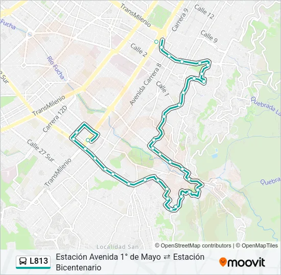 L813 Bus Line Map