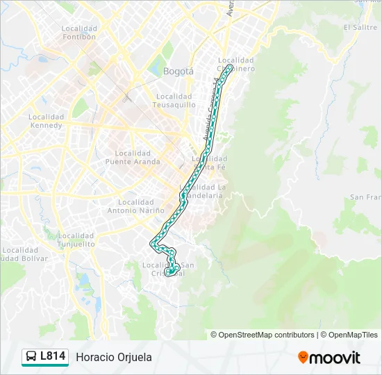 L814 Bus Line Map