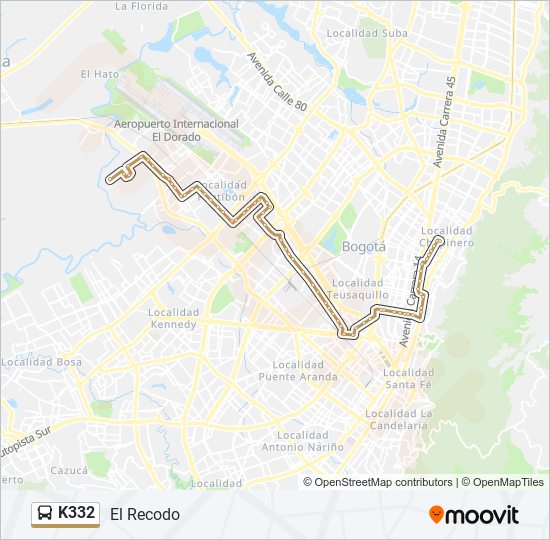 K332 SITP Line Map