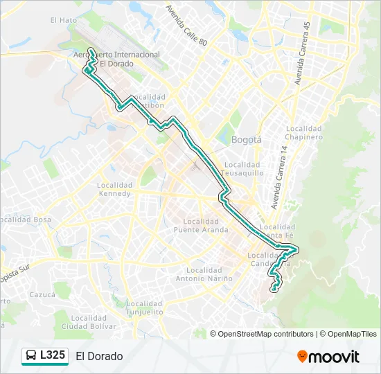 L325 Bus Line Map