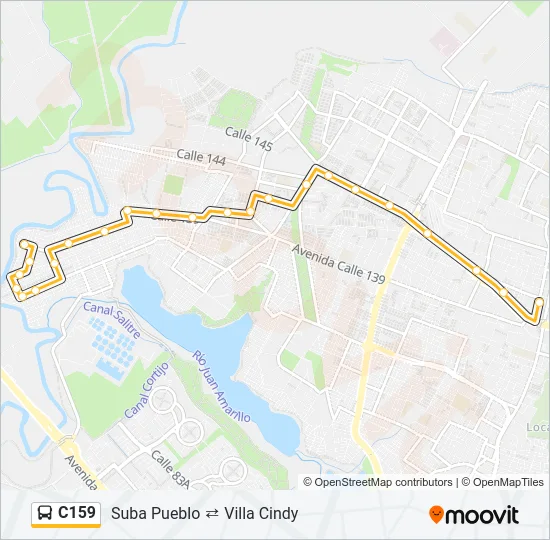 C159 Bus Line Map