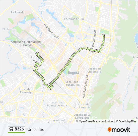 B326 SITP Line Map