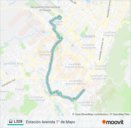 L328 Bus Line Map
