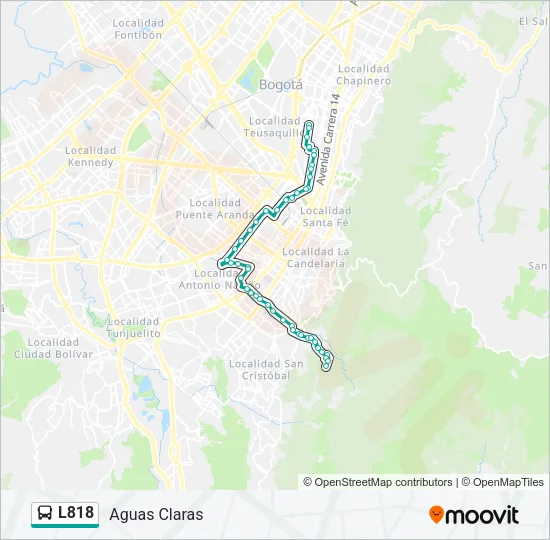 L818 Bus Line Map