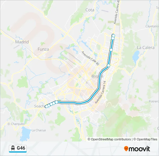 G46 Cable Car Line Map