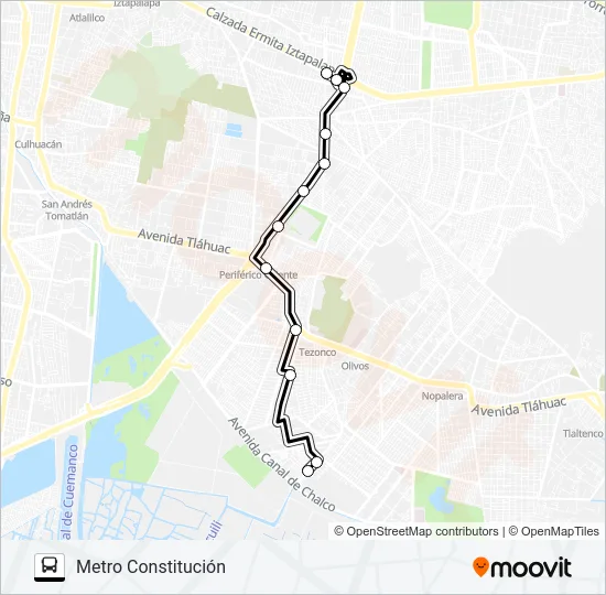 RUTA 112 Bus Line Map