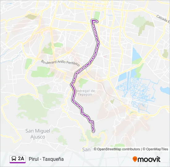 2A Bus Line Map