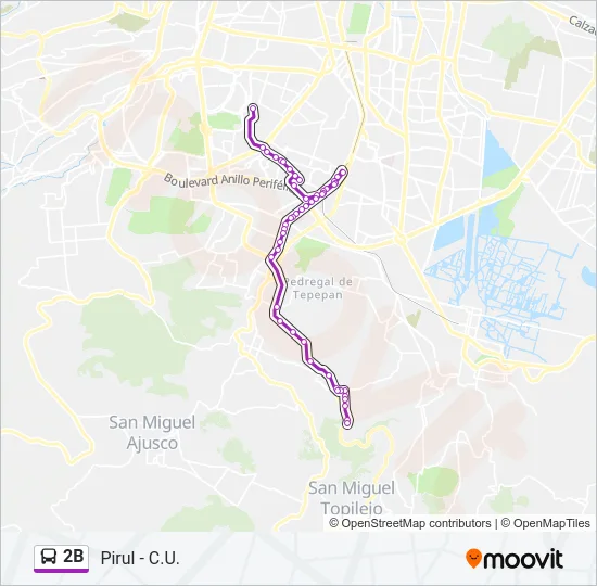 2B Bus Line Map