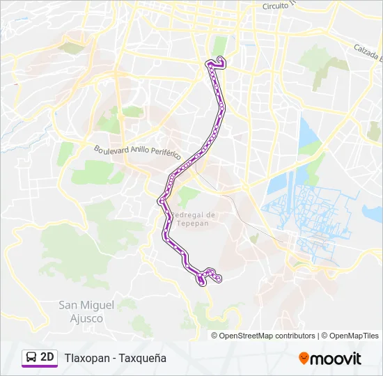 2D Bus Line Map