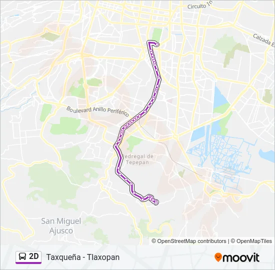 2D Bus Line Map