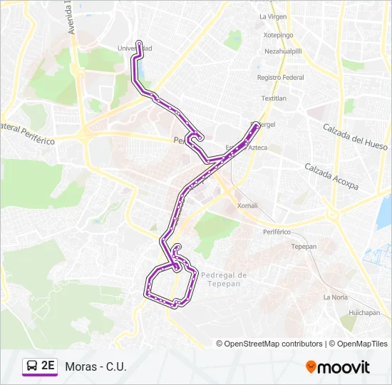 2E Bus Line Map