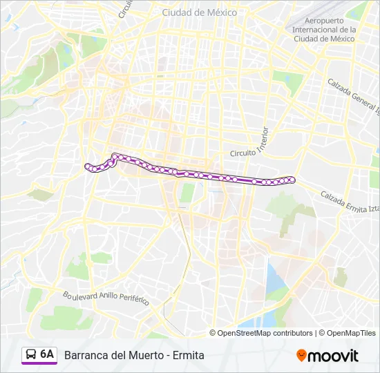 6A Bus Line Map