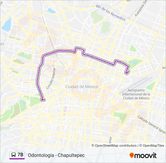 7B Bus Line Map