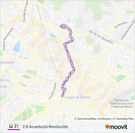 Z1 Bus Line Map