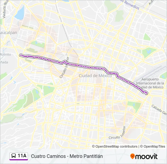 11A Bus Line Map