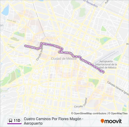 11D Bus Line Map