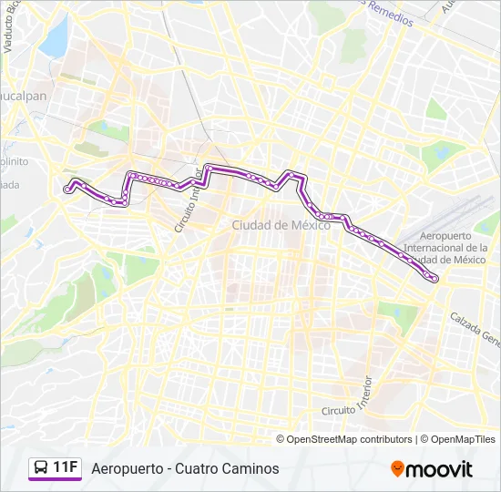 11F Bus Line Map