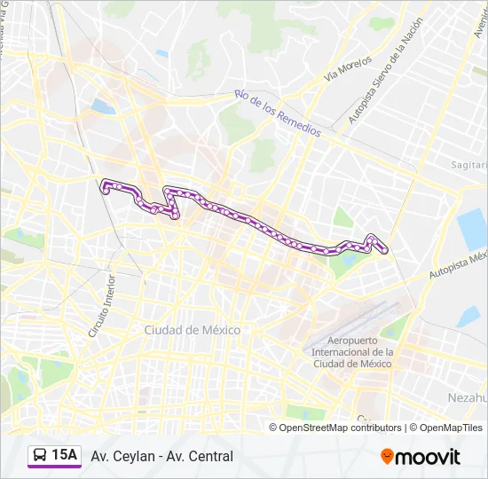15A Bus Line Map
