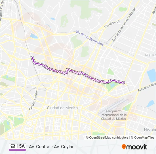 15A Bus Line Map