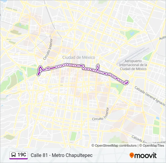 19C Bus Line Map
