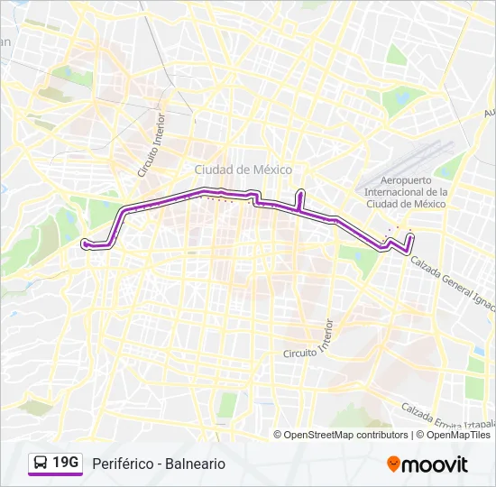 19G Bus Line Map